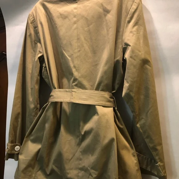 COPY - VINTAGE Linea by Louis Dell'Olio Trench Coat Women's L Tan Beige Brown - Picture 12 of 15